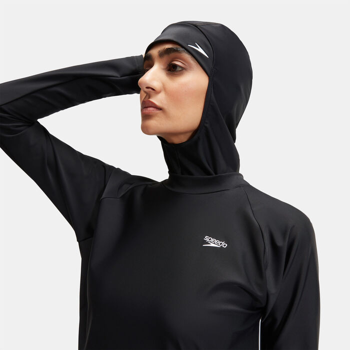 Speedo Women's Modest 3-Piece Swimming Set Black image number 5