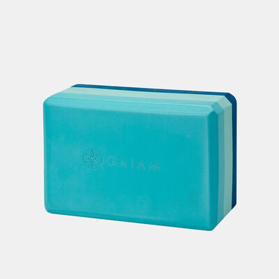 Gaiam Tri-Color Yoga Block Multi Gaiam Tri-Color Yoga Block Multi