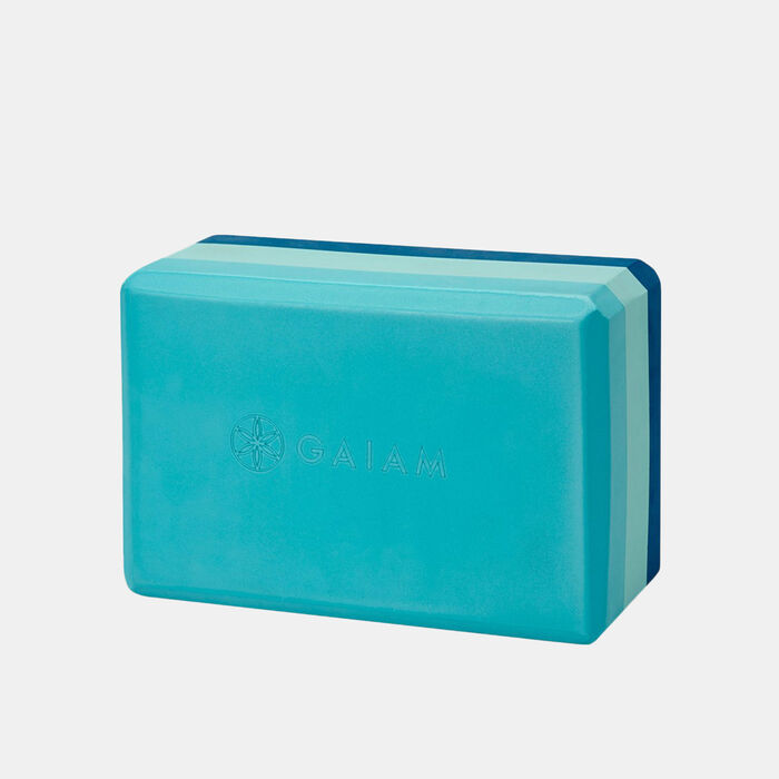 Gaiam Tri-Color Yoga Block Multi Gaiam Tri-Color Yoga Block Multi image number 0