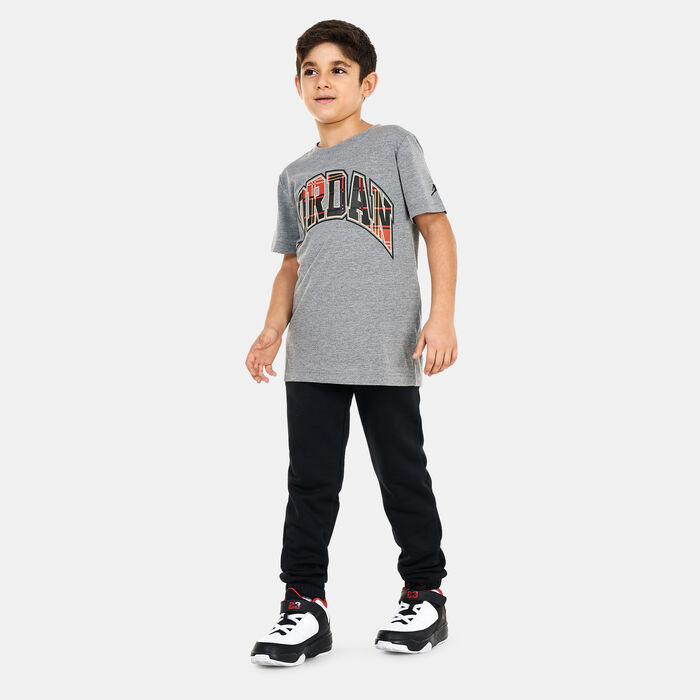 Jordan Kids' Essentials Plaid T-Shirt Grey Jordan Kids' Essentials Plaid T-Shirt Grey image number 2
