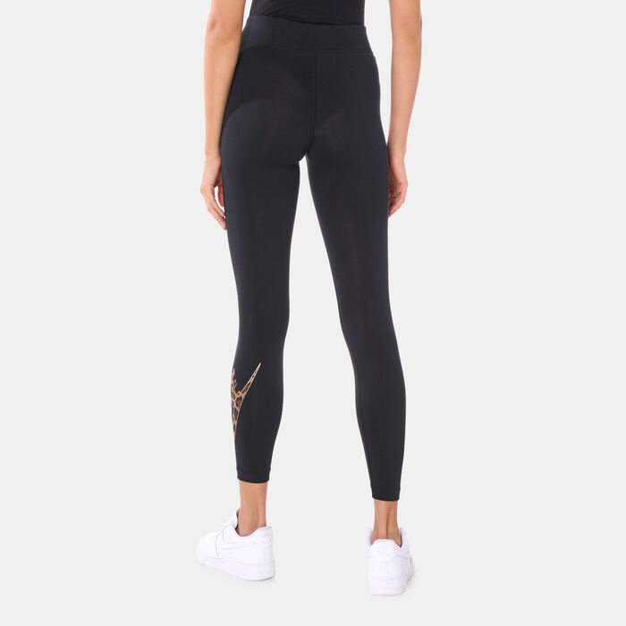 Nike Women's Sportswear Mid-Rise Leggings Black image number 1