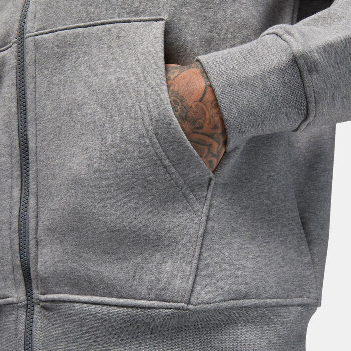 Jordan Men's Brooklyn Fleece Full-Zip Hoodie Grey image number 3