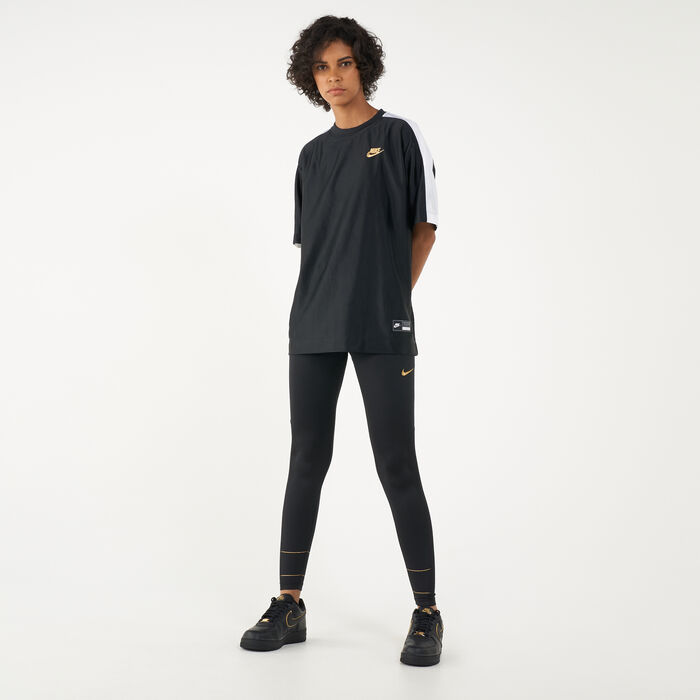 Nike Women's Sportswear Glam Dunk T-Shirt Black image number 2