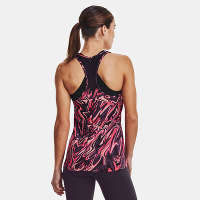 Under Armour Women's HeatGear® Armour Racer Print Tank Top Purple Under Armour Women's HeatGear® Armour Racer Print Tank Top Purple