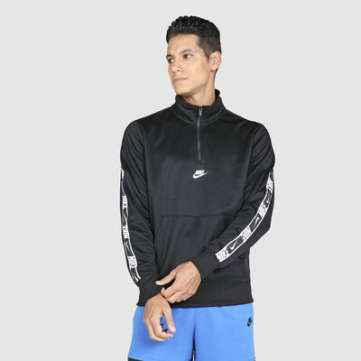 Nike Men's Sportswear Half-Zip Sweatshirt Black Nike Men's Sportswear Half-Zip Sweatshirt Black