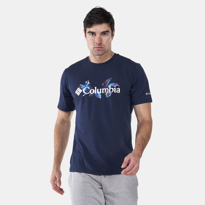 Columbia Men's Sun Trek™ Short Sleeve Graphic T-Shirt Blue Columbia Men's Sun Trek™ Short Sleeve Graphic T-Shirt Blue image number 0