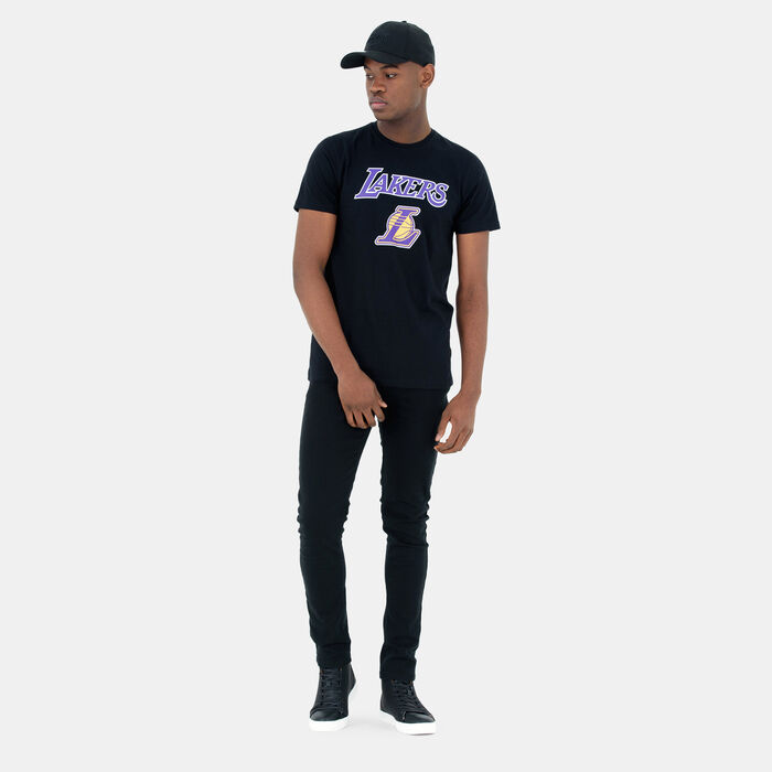 New Era Men's NBA Los Angeles Lakers T-Shirt Black New Era Men's NBA Los Angeles Lakers T-Shirt Black image number 2