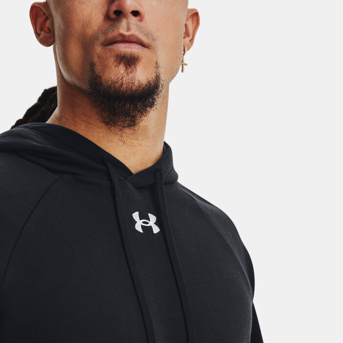 Under Armour Men's UA Rival Fleece Hoodie Black image number 3