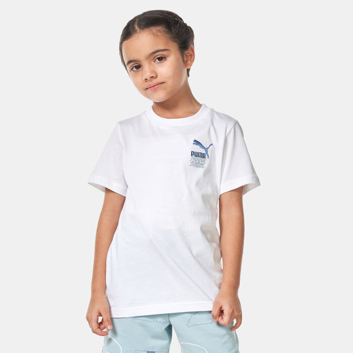 PUMA Kids' Classics Brand Love T-Shirt White PUMA Kids' Classics Brand Love T-Shirt White image number 0