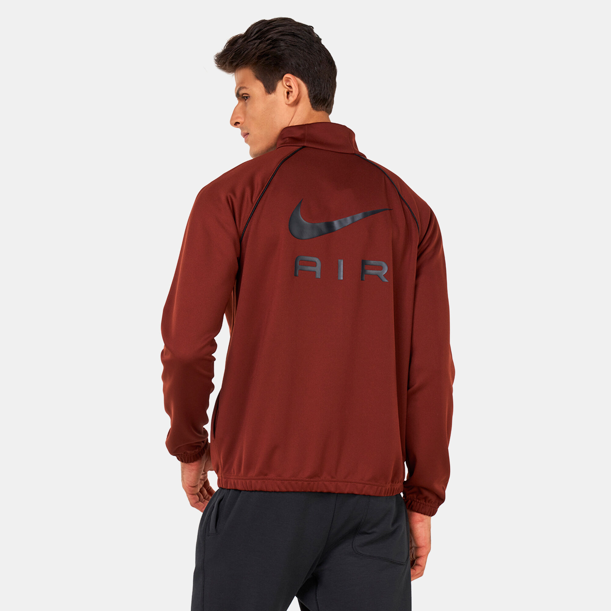 Men s Sportswear Air Poly Knit Jacket Brown Nike in Qatar SSS