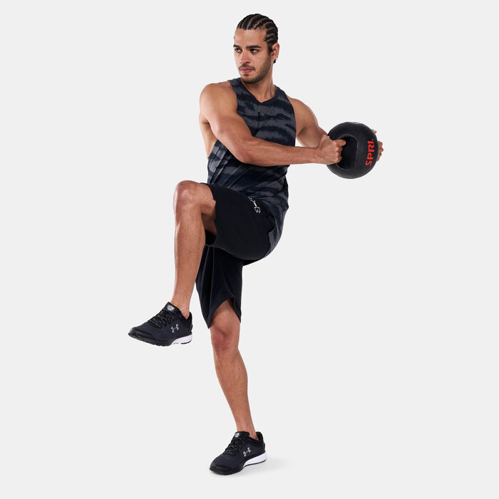 Under Armour Men's UA Baseline Printed Tank Top Black Under Armour Men's UA Baseline Printed Tank Top Black image number 2