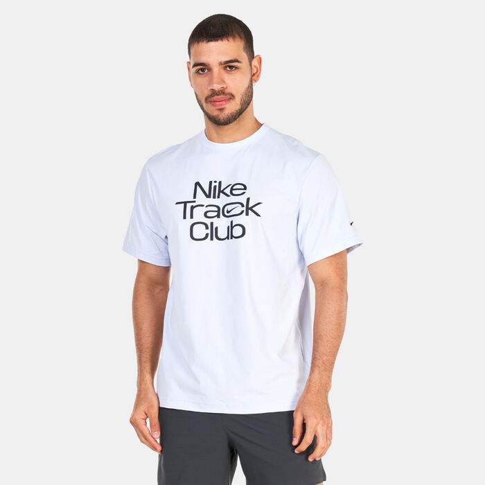 Nike Men's Dri-FIT Track Club Running Top Grey image number 0