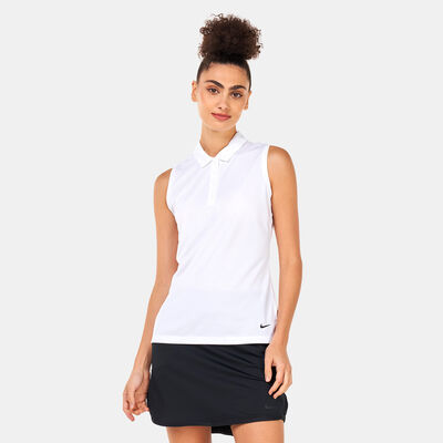 Nike Women's Dri-FIT Victory SLD Sleeveless Polo Shirt White