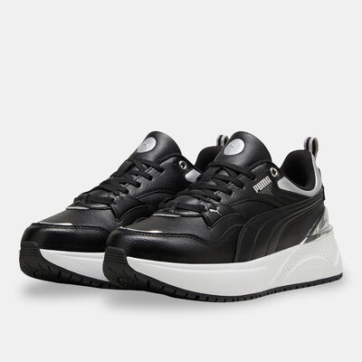 PUMA Women's R78 Disrupt Metallic Dream Shoes White