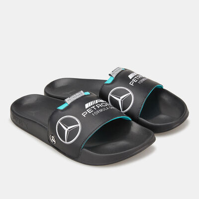 PUMA Men's Mercedes-AMG Petronas Motorsport F1 Leadcat 2.0 Logo Slides Black PUMA Men's Mercedes-AMG Petronas Motorsport F1 Leadcat 2.0 Logo Slides Black