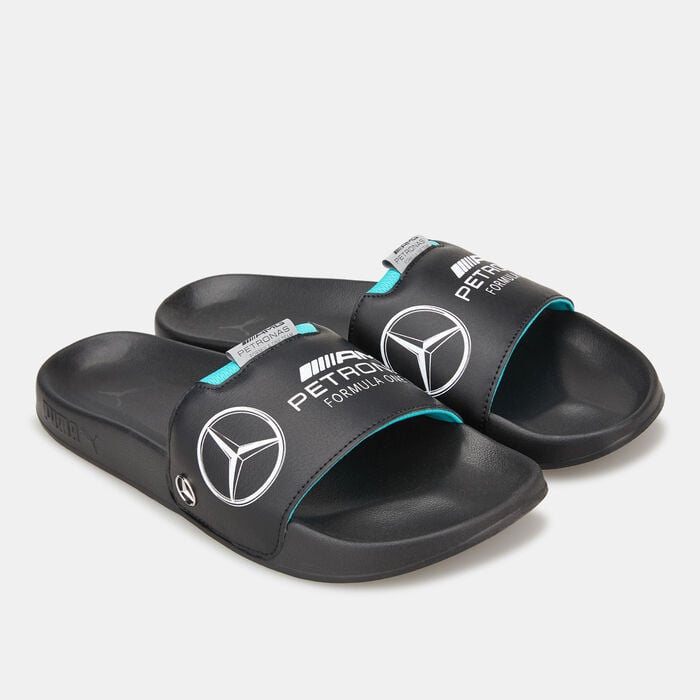 PUMA Men's Mercedes-AMG Petronas Motorsport F1 Leadcat 2.0 Logo Slides Black PUMA Men's Mercedes-AMG Petronas Motorsport F1 Leadcat 2.0 Logo Slides Black image number 0