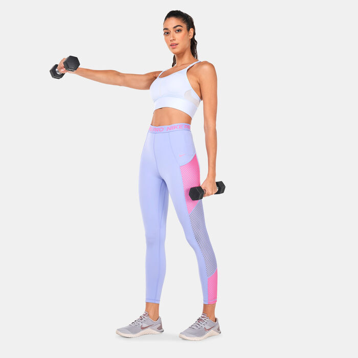 Nike Women's Dri-FIT High-Rise 7/8 Leggings Blue Nike Women's Dri-FIT High-Rise 7/8 Leggings Blue image number 2