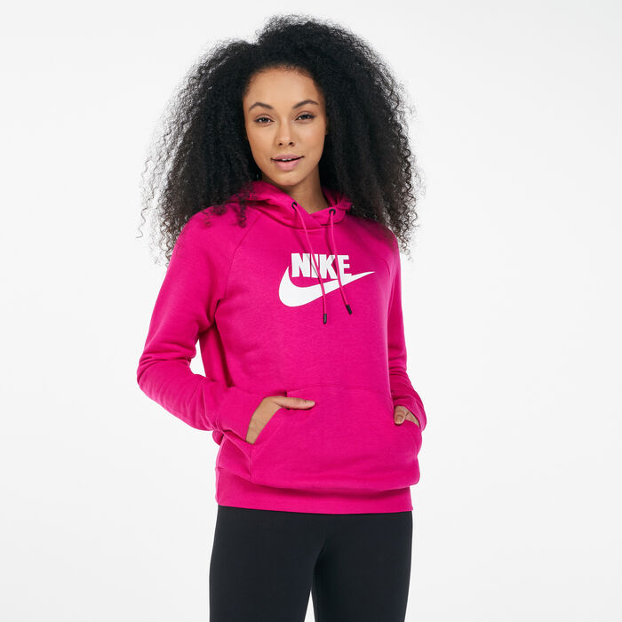 Nike Women's Sportswear Essential Pullover Hoodie Pink Nike Women's Sportswear Essential Pullover Hoodie Pink image number 0