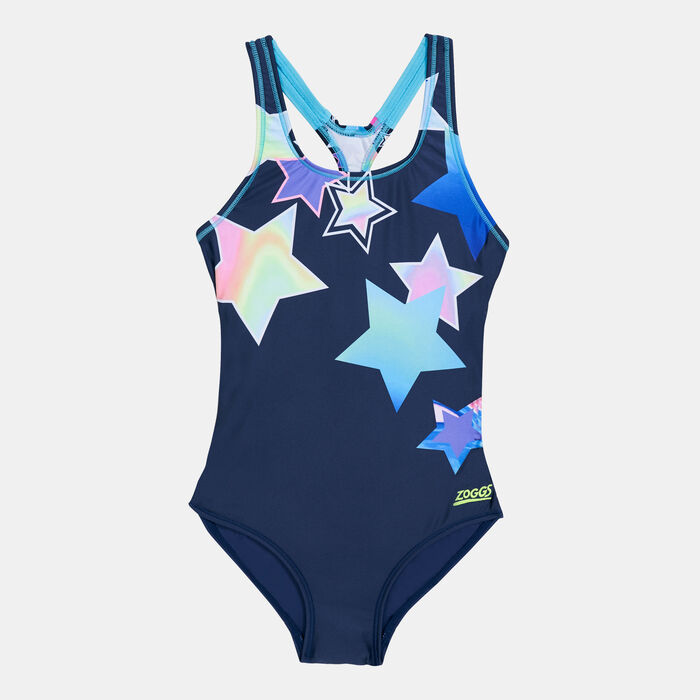 Zoggs Kids' Stars Rowleeback One-Piece Swimming Suit Blue Zoggs Kids' Stars Rowleeback One-Piece Swimming Suit Blue image number 0