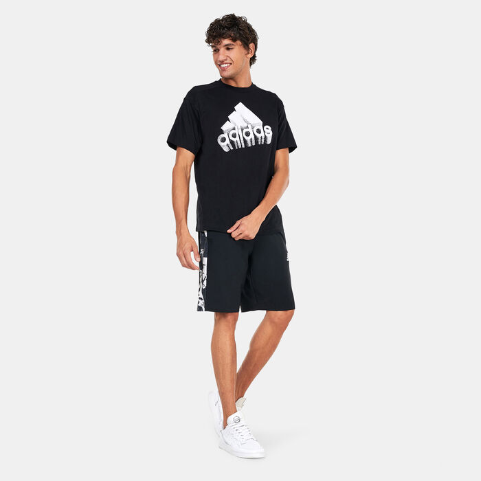 adidas Men's Essentials Brand Love Woven Shorts Black adidas Men's Essentials Brand Love Woven Shorts Black image number 2