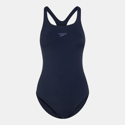 Speedo Women's Essentials Endurance+ Medalist Swimsuit Purple