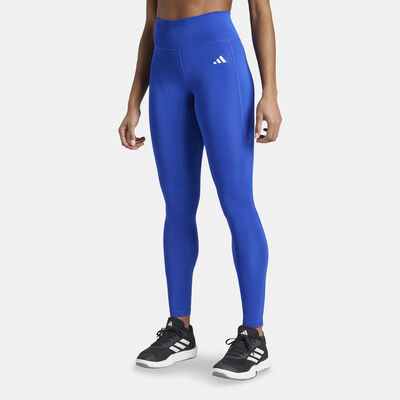 adidas Women's Optime Essentials Training Leggings Blue adidas Women's Optime Essentials Training Leggings Blue