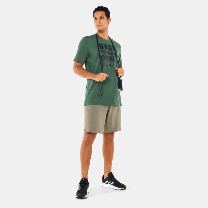 adidas Men's Strength Logo T-Shirt Green adidas Men's Strength Logo T-Shirt Green image number 2