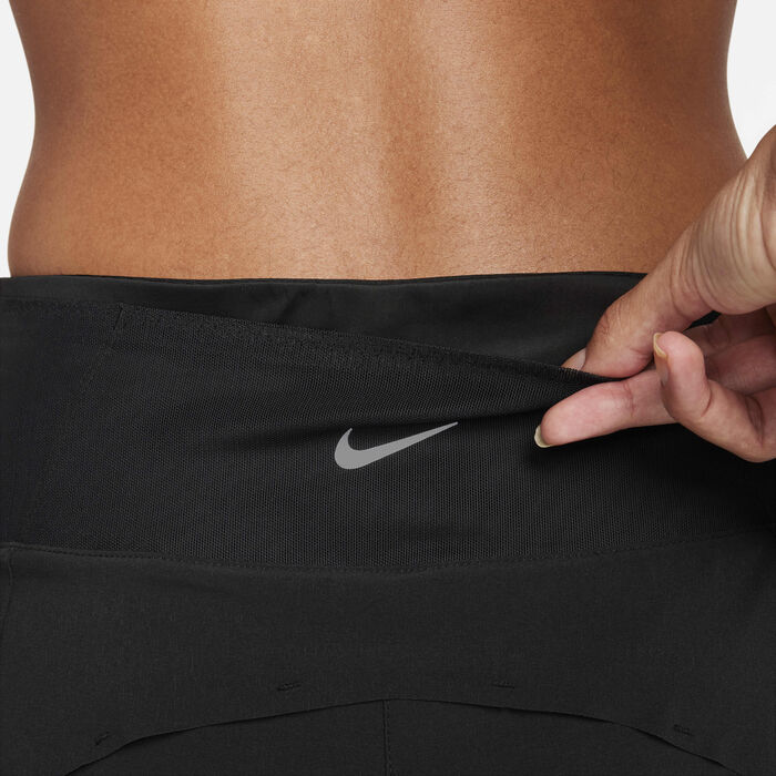 Nike Women's Dri-FIT Swift Mid-Rise 2-in-1 Running Shorts Black Nike Women's Dri-FIT Swift Mid-Rise 2-in-1 Running Shorts Black image number 6
