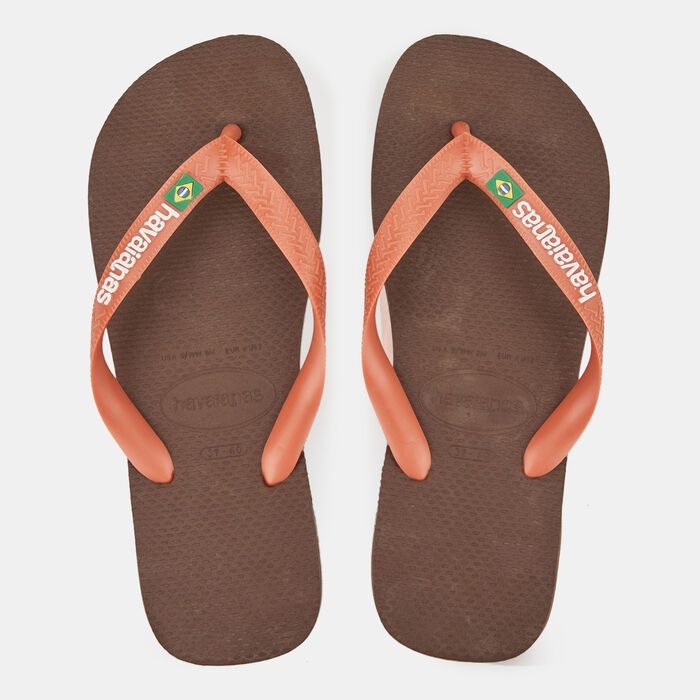 Havaianas Brasil Logo Flip Flops Brown Havaianas Brasil Logo Flip Flops Brown image number 0