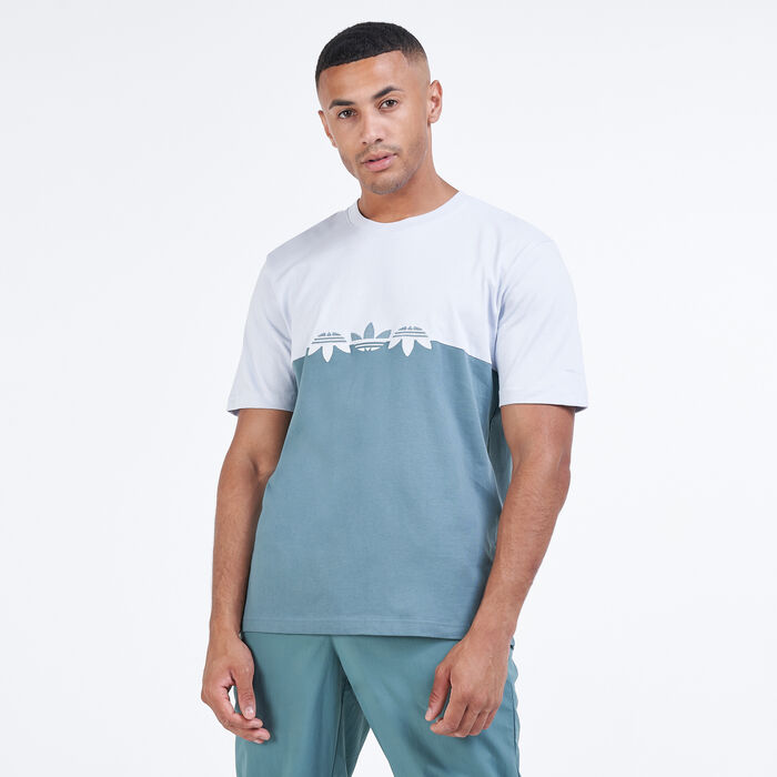 adidas Men's Adicolor Sliced Trefoil T-Shirt Green adidas Men's Adicolor Sliced Trefoil T-Shirt Green image number 0