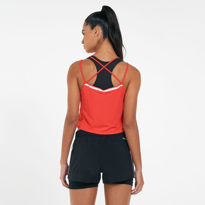 adidas Women's HEAT.RDY Running Tank Top Red adidas Women's HEAT.RDY Running Tank Top Red image number 1
