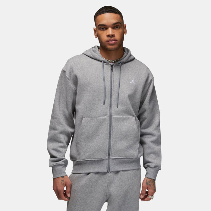 Jordan Men's Brooklyn Fleece Full-Zip Hoodie Grey image number 0