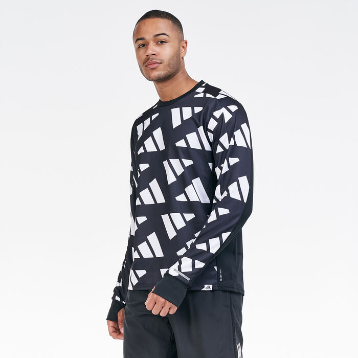 adidas Men's Own The Run Celebration T-Shirt Black adidas Men's Own The Run Celebration T-Shirt Black image number 0