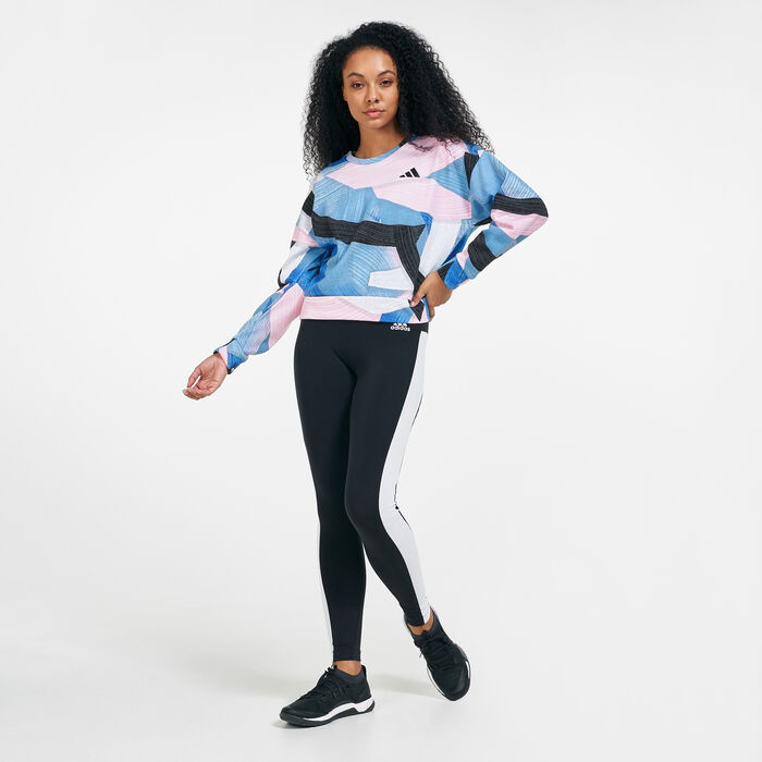 adidas Women's Sportswear Nini Sum Graphic Sweatshirt Multi adidas Women's Sportswear Nini Sum Graphic Sweatshirt Multi image number 2