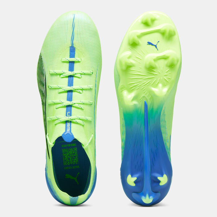 PUMA Men's ULTRA 5 ULTIMATE Firm Ground Football Shoes White image number 3