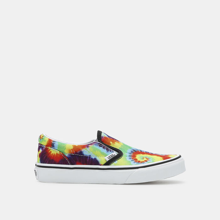 Vans Kids’ Spiral Tie Dye Classic Slip-On Unisex Shoe Green Vans Kids’ Spiral Tie Dye Classic Slip-On Unisex Shoe Green image number 0
