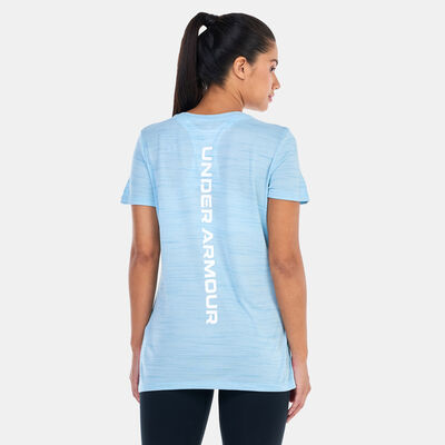 Under Armour Women's UA Tech™ Evolved Core Training T-Shirt Blue Under Armour Women's UA Tech™ Evolved Core Training T-Shirt Blue