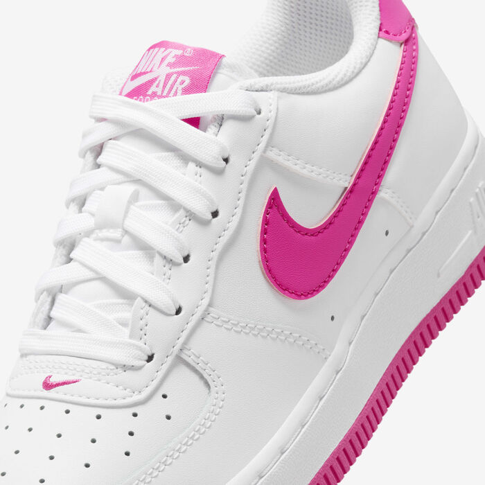 Nike Kids' Air Force 1 Shoes White image number 6