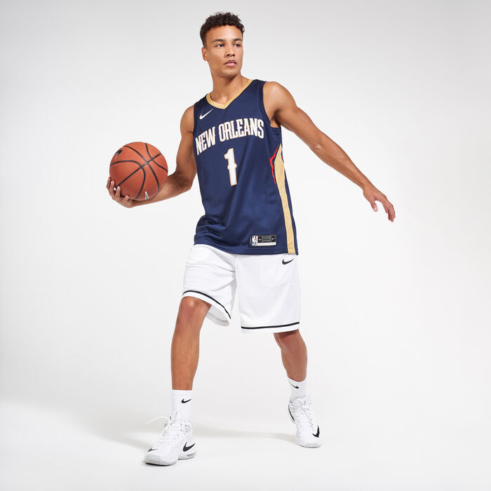 Nike Men's NBA New Orleans Pelicans Zion Williamson Icon Edition Swingman Jersey - 2020 Blue Nike Men's NBA New Orleans Pelicans Zion Williamson Icon Edition Swingman Jersey - 2020 Blue image number 2