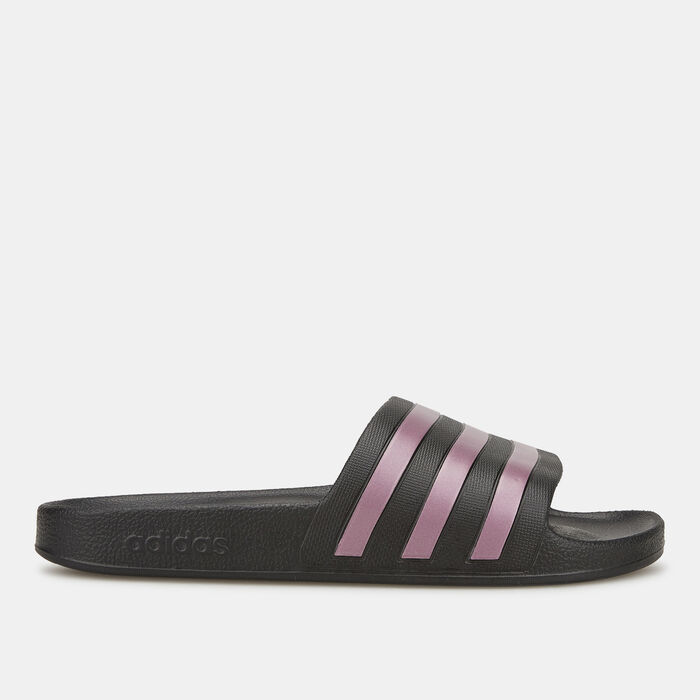 adidas Women's Adilette Aqua Slides Black image number 1