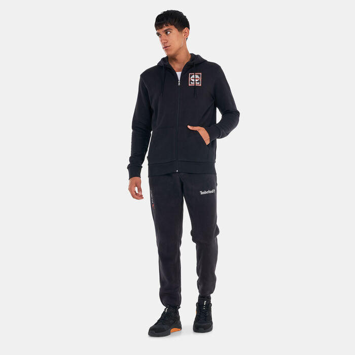 Timberland Men's Buffalo Plaid Full-Zip Hoodie Black Timberland Men's Buffalo Plaid Full-Zip Hoodie Black image number 2