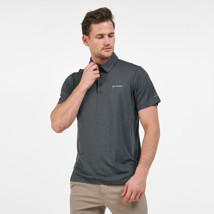 Columbia Men's Tech Trail™ Polo T-Shirt Grey Columbia Men's Tech Trail™ Polo T-Shirt Grey image number 0