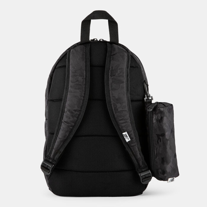 New Balance Kids' Logo Backpack with Pencil Case Black New Balance Kids' Logo Backpack with Pencil Case Black image number 1