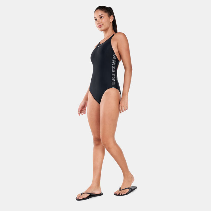 Nike Swim Women's Fastback One-Piece Swimsuit Black Nike Swim Women's Fastback One-Piece Swimsuit Black image number 2
