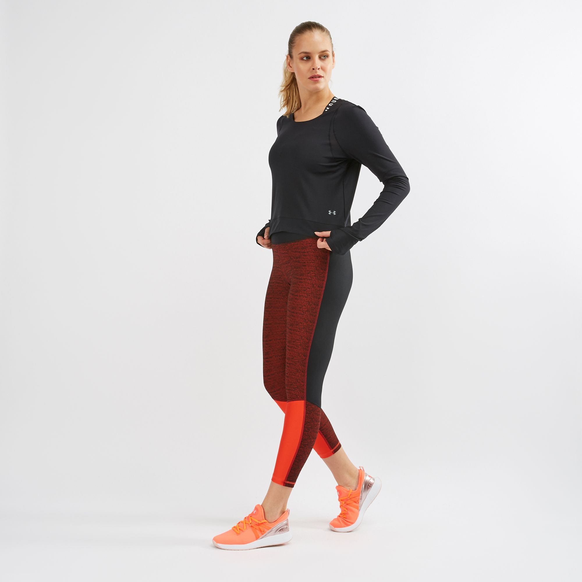 Under armour jacquard crop tights on sale