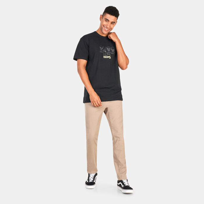 Vans Men's x Daniel Johnston Respect Off The Wall Classic T-Shirt Black Vans Men's x Daniel Johnston Respect Off The Wall Classic T-Shirt Black image number 2