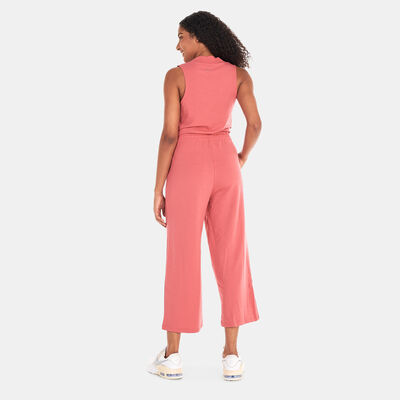 Nike Women's Yoga Dri-FIT French Terry Jumpsuit Pink