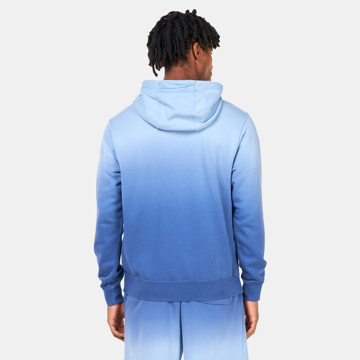 Nike Men’s Sportswear Club Fleece+ French Terry Dip-Dyed Hoodie Blue Nike Men’s Sportswear Club Fleece+ French Terry Dip-Dyed Hoodie Blue image number 1