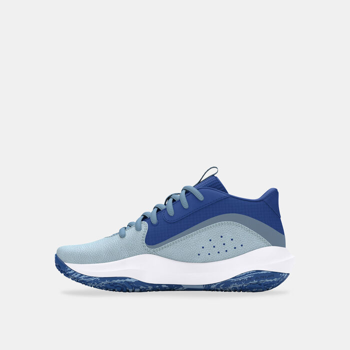 Under Armour Kids' Lockdown 7 Basketball Shoes Blue image number 2