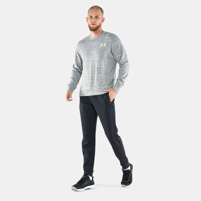 Under Armour Men's UA Rival Terry LC Sweatshirt White Under Armour Men's UA Rival Terry LC Sweatshirt White image number 2